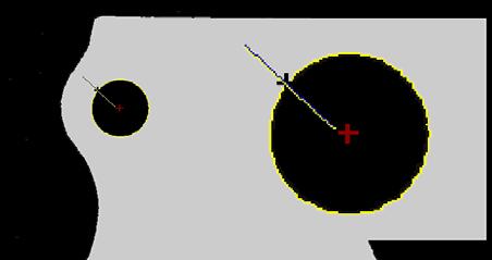 It is also important that in case laser light is accidentally reflected off other surfaces of the object, the trace of such a reflection is not visible in the image of the object.