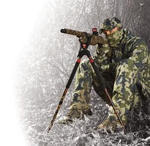22 Now you can switch out your standard shooting rest with a spotting scope, camera, binoculars, or even