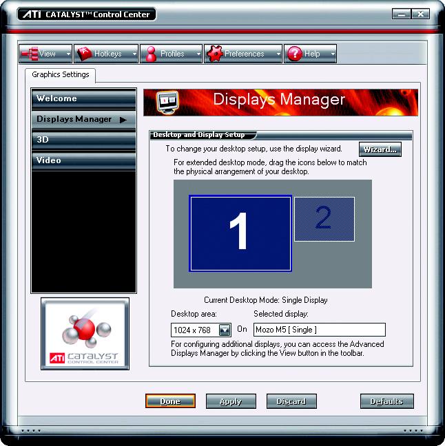 English Display Manager : Display Manager Standard View Use Display Manager Standard View to set