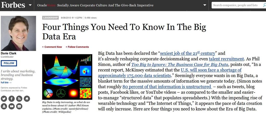Big Data is the Big Thing
