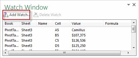 Utilize the Watch Window The Watch Window is a feature that allows you to keep formulas that you need to view in sight,