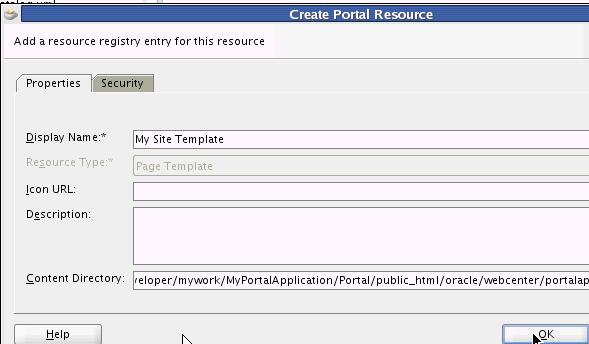 Open the webcenter folder in your portal project and navigate to the pagetemplates folder in the directory. 2. Select the mytemplate.jspx file and right-click the file. 3.