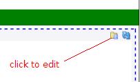 Step 2: Edit Documents at Runtime Figure 7 22 The Edit Icon Selected to Enable Editing of Home Page Document Content 6.