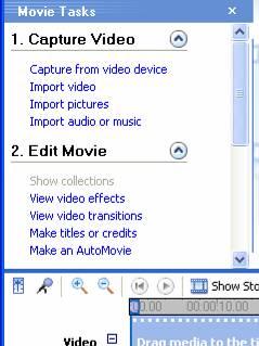 3 Capturing Video and importing files Capturing video from your digital video camcorder Before capturing, check that you have set the video properties in moviemaker.
