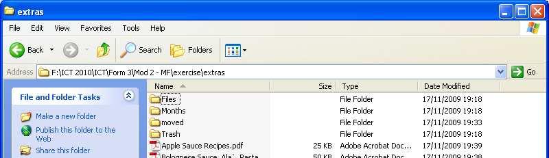 Sorting Files 1. Open Windows Explorer and select the folder containing the files that you wish to sort. 2. Click on View drop down menu, and select Details command. 3.