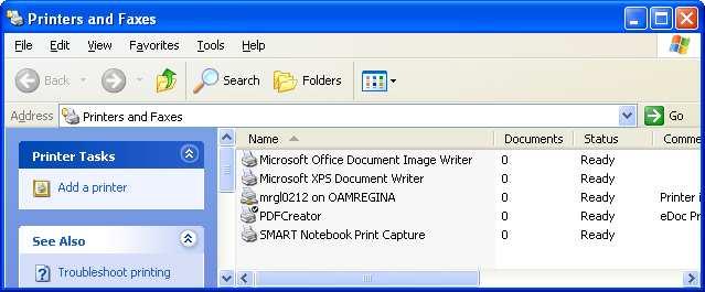 However when we click on the Print icon with an application such as Microsoft Word, then Word will print to a single printer, the one that has been set up as the default (or active printer).