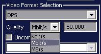CAPTURE FILE FORMAT AND DATA RATE Current version supports DPS, Microsoft DV AVI, MPEG2 TS and WMV (MPEG4) file formats.