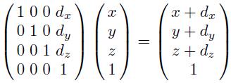 Affine Transform Translation Translation does not fall into the class of linear transforms, and is