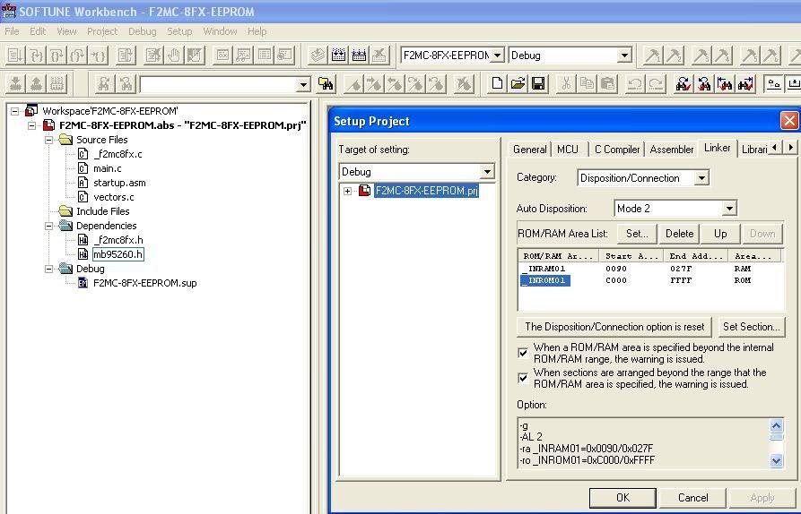 Chapter 5 Project Setting In Disposition/Connection, select _INROM01 and click Set. Figure 5.