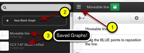 graphs! 2. Click on any saved project.