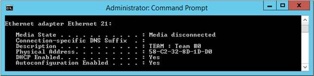 Start Command prompt and enter as follows to check