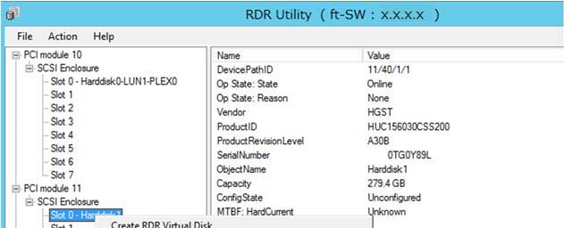 4. Setting Up Windows Server 2012 R2 Tips For details of RDR Utility, see Chapter 2 (1.2 Disk Operations Using RDR (Rapid Disk Resync) Function) in the Maintenance Guide.