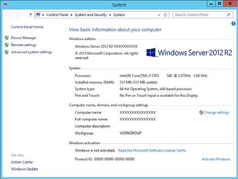 4. Setting Up Windows Server 2012 R2 3. Check Windows license authentication.