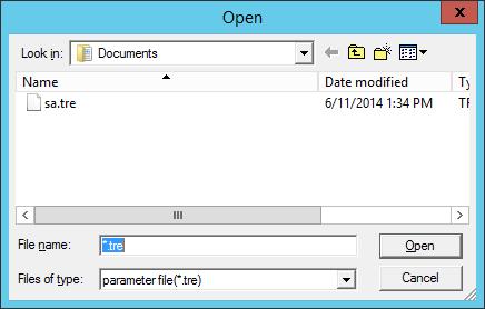 7. Windows OS Parameter File 6-(3) Click on the right side of the screen. Go to step 8. 7.
