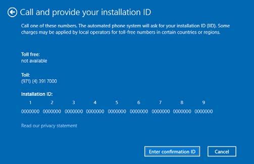 3. Setting Up Windows Server 2016 Acquire the installation ID required for license activation. 12.