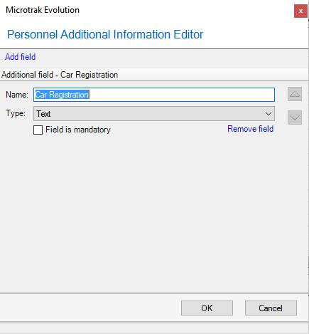 ADD PERSON > ADDITIONAL INFORMATION This allows you to enter details into custom specified fields that have previously been configured via the Configure Additional Information