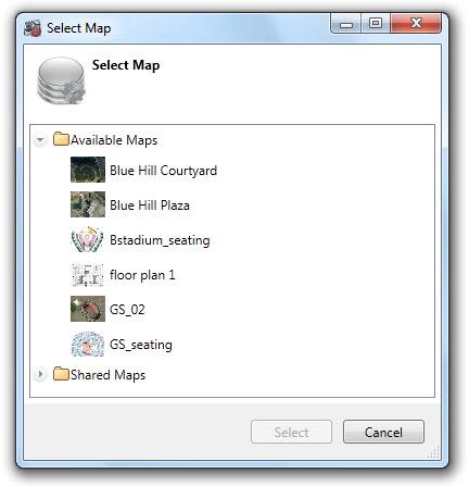 Available Maps are those which have been imported in the Assets Tab, but not yet assigned to this group or