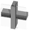 Structurally bonded projecting top-hung opening vents can be supplied for use with glazing from 6 mm to 11 mm.