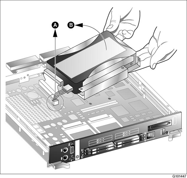 Hard drive assembly diagram 3.