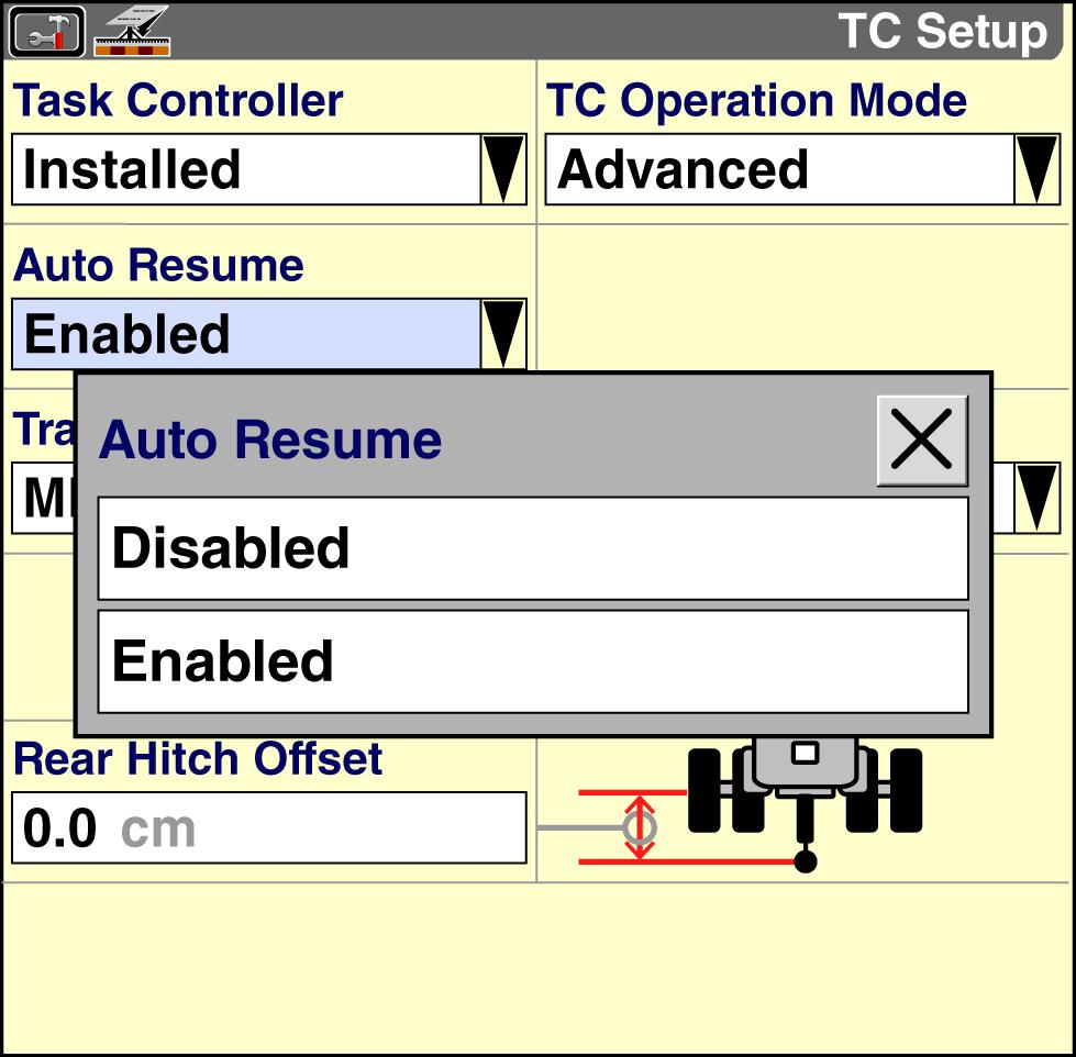 2 - SETUP Press the desired option in the options window.