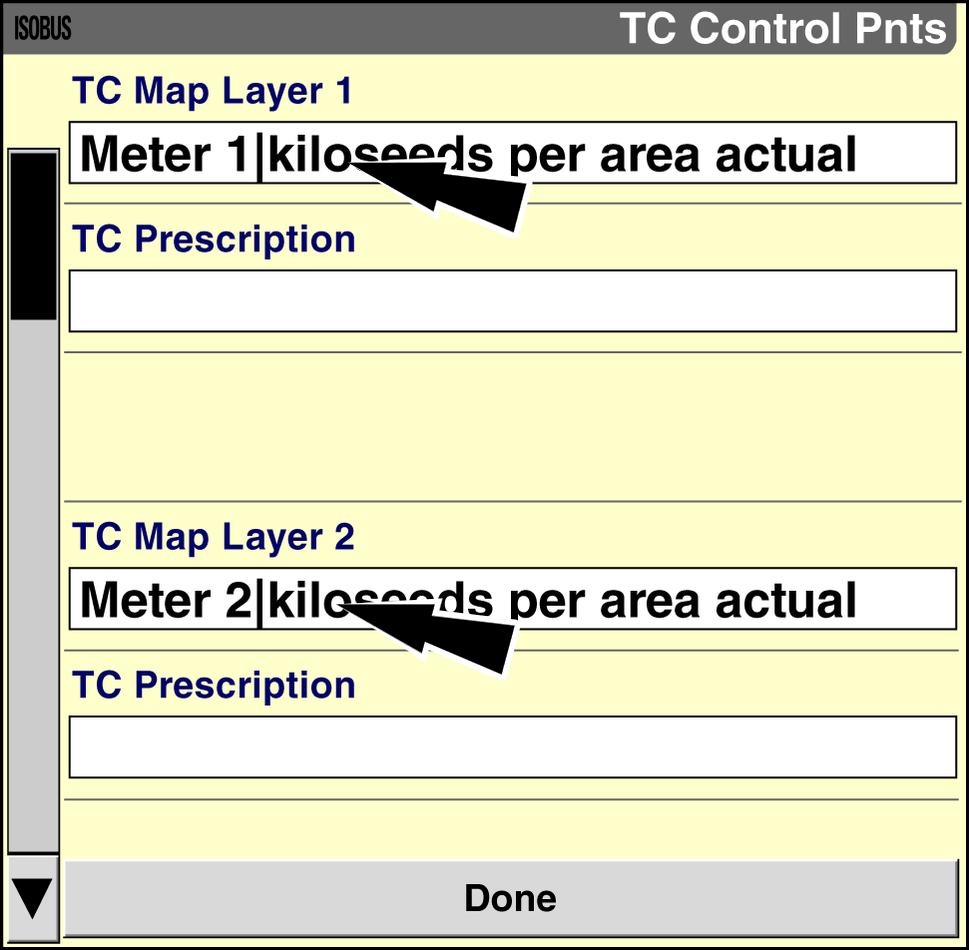 3 - OPERATION The TC Control Points screen displays.