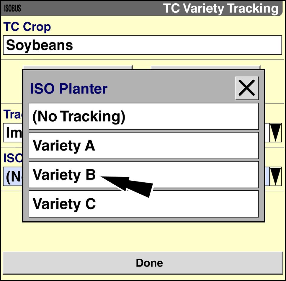 3 - OPERATION Use each window below the Tracking Level window to select the varieties that you wish to track.