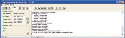 Net-Log - Win Software Net-Util Screen.