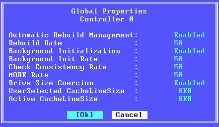 How Do I Change Global Properties for a Controller? The Global Properties screen is displayed (Figure 3-4). Figure 3-4.