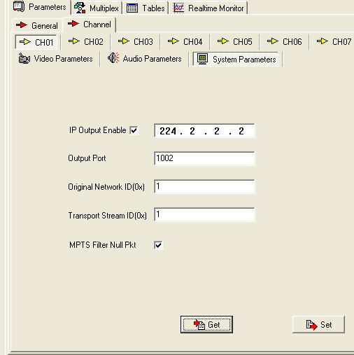 IP Output Enable Check the checkbox with, then the IP output is enabled, otherwise it is not. Users can decide whether to open the IP output function or not.