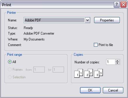 Creating an Adobe PDF file by using the Adobe PDF printer To create an Adobe PDF file by using the Adobe PDF printer: 1.
