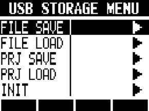 Using USB memory to save and import data USB Using USB memory to save and import data Saving files to USB memory USB>STORAGE>FILE SAVE 1 Connect the USB memory to the R