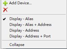1-3 Devices, Groups, Emaps Configuration It supports add, modify, and delete the devices, groups, emap in CMS. 1-3.1 Devices 1.