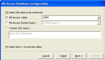 Select the ptin buttn crrespnding t the query r table yu want t use. Nte: The table r query yu select in this dialg bx will cntrl the data that is imprted frm the database.