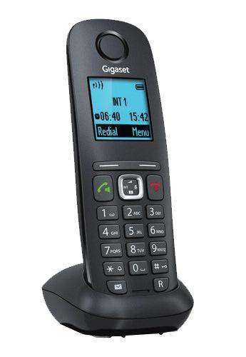 hours talk time Gigaset A540H Portable Handset Plug-and-play installation Range indoors 50m, outdoors 100m