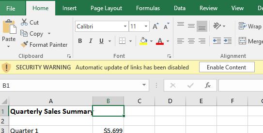 2. Lesson 1 Topic A Expanding the Textbook Coverage At this point, you have succeeded in creating links in an Excel file that point to four totally separate workbooks.