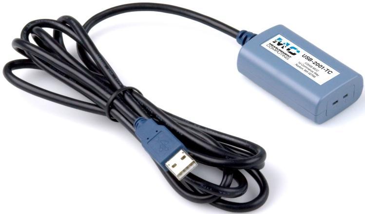 Introducing the USB-2001-TC Chapter 1 The USB-2001-TC is a USB 2.0 full-speed device that provides one thermocouple input channel. Thermocouple types J, K, R, S, T, N, E, and B are supported.