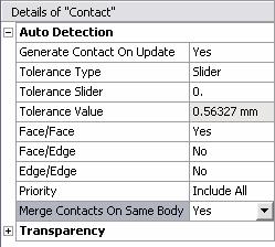 More Contact Features Options for collecting topologies for same body pairs Option to merge