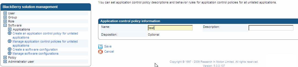Log into BES administration console. 2. Go to "BlackBerry solution management." 3. Expand "Software.