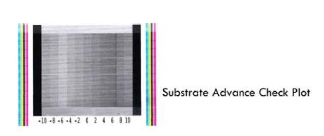 7. Substrate Advance Calibration: a. On Latex 360 and 370 models, the units come equipped with an OMAS camera module that assists with media advancement.