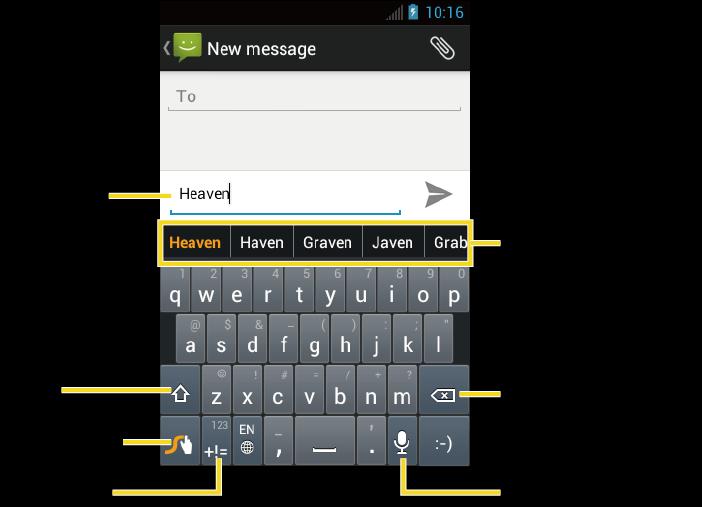 Enter Text Using Swype Swype allows you to enter text by sliding your finger from letter to letter rather than touching each key individually.