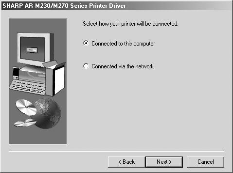 If this happens, click the "Cancel" button to close the window and disconnect the cable. The cable will be connected in step 8. 5 6 7 Insert the CD-ROM into your computer's CD-ROM drive.