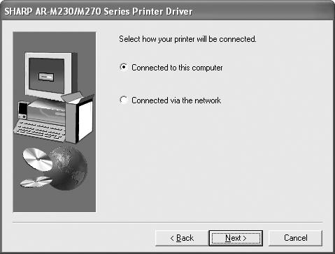 INSTALLING THE SOFTWARE 9 The files required for installation of the printer driver are copied (if "Printer Driver" was selected in Step 7). Follow the on-screen instructions.