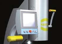 The extensive operation monitor functions simplify the service and support of the machine.