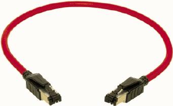 HARTING Ethernet Cabling 4-poles System cables RJ45 HARTING RJ Industrial System cable, 4-wire, straight RJ45 connection cable for control or distributor cabinets or within controllers to Cat. 5 Cat.