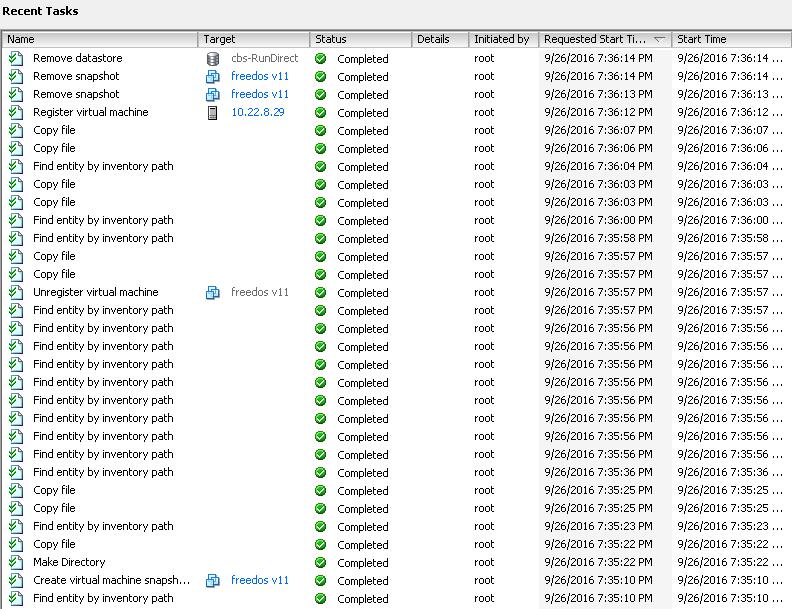 Restore log messages on the VMware vsphere Client Open your VMware vsphere Client and you will see