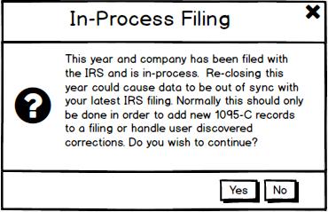 Electronic filing offers some protection for out-of-sync data If you try to electronically submit for a particular year, we