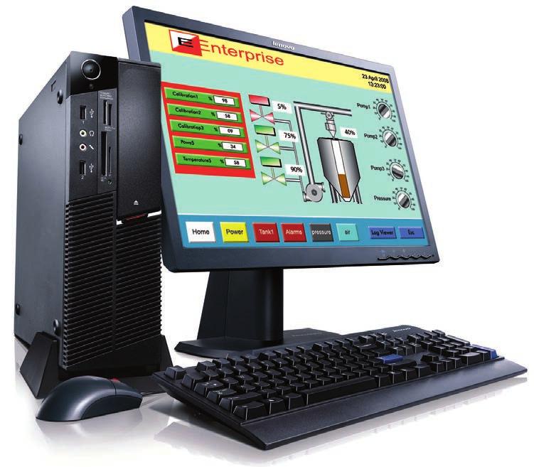 Any project made in the Polymath Advanced development environment can also be run on PC with Microsoft Windows 2000 SP4, XP, Vista and Seven, as well as on all ESA industrial PCs.