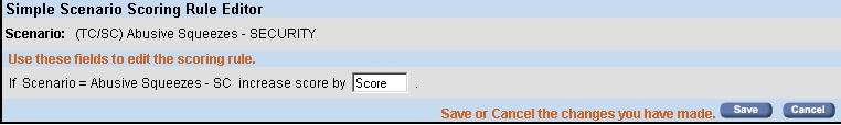 About the Alert Scoring Editor Screen Elements Chapter 4 Alert Scoring Editor Simple Scenario Scoring Rule Editor Scoring Rule Variation List, on page 33 and Prior Matches Scoring Rule Editor, on