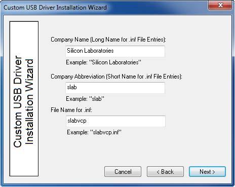 4.3. String and File Name Customization The next step in the customization utility (shown in Figure 4) is to specify your preferred strings and filenames.