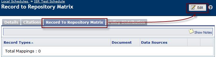 IBM Atlas Policy Distribution: IER Connector Associate the Data Source with a Local Schedule 4 Back over on the left, select an Office of Records and a Records Coordinator: It doesn t matter what you